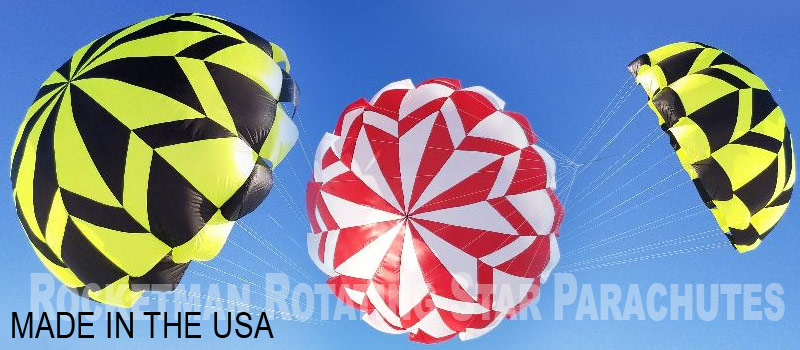 Rocketman 14ft Star PolyConical Parachute