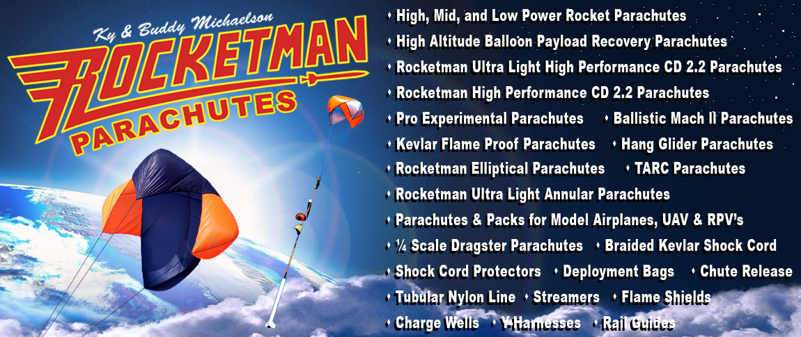 Rocketman 3ft Ultra Light Annular Parachute 